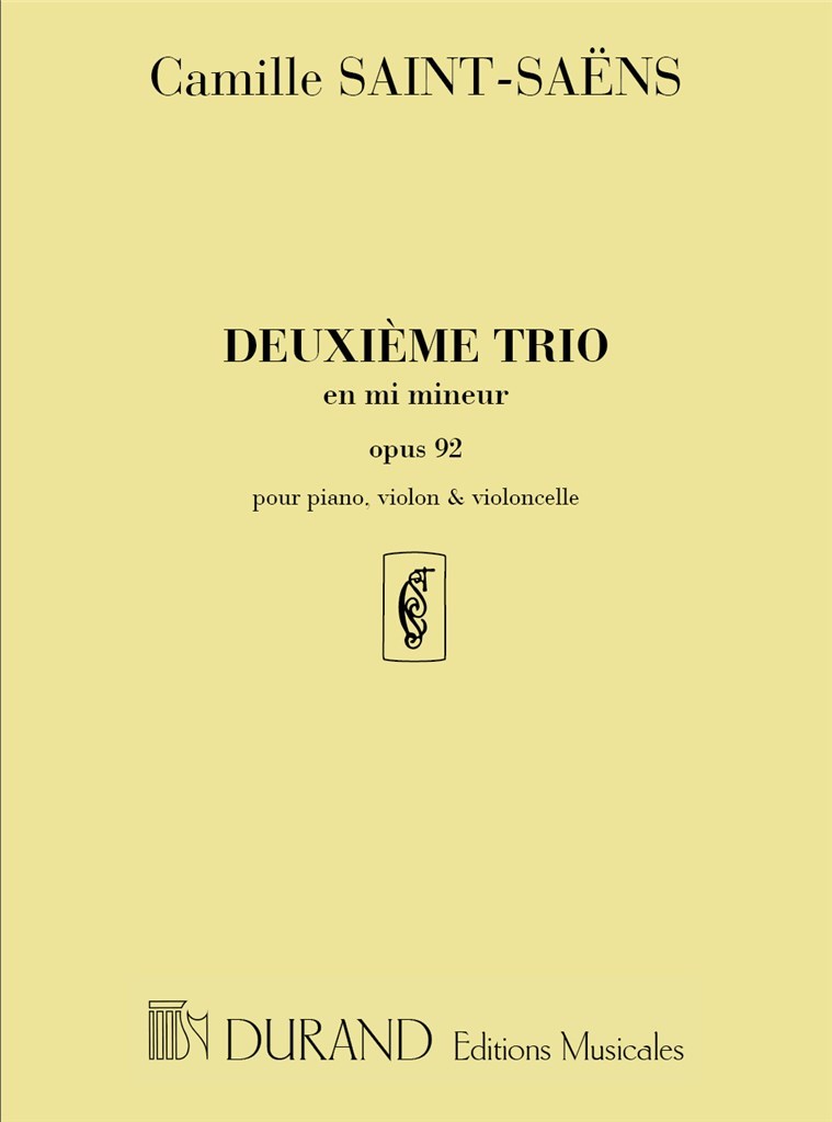 Trio Op 92 N 2 Vl-Vlc-Piano En Mi Mineur